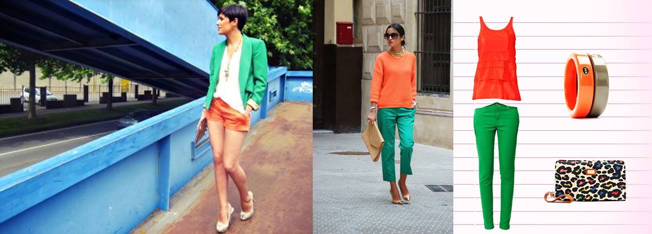 6 Atuendos para Vestir sin miedo con COLOR! Verde Naranja Mujeres Ivonne Bellec Asesora de Imagen