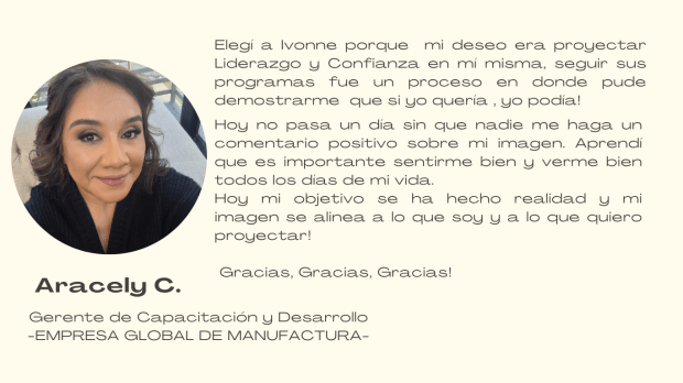 clientas cursos de Imagen Ivonne Bellec